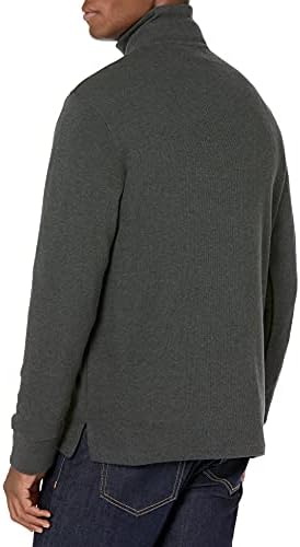 Essentials Men Quarter-Zip French Rib Sweater