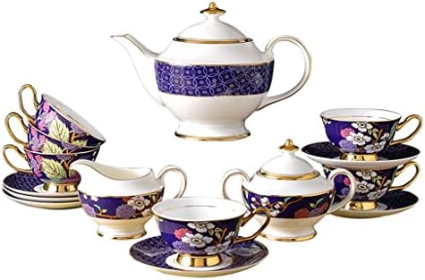 Dnats requintados de estilo de café europeu de capa cerâmica Conjunto de chá da tarde China China Coffee Cup