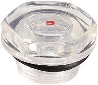 uxcell preto o anel de 20 mm m de mira de vidro de vidro de mira acessórios de compressor de vidro