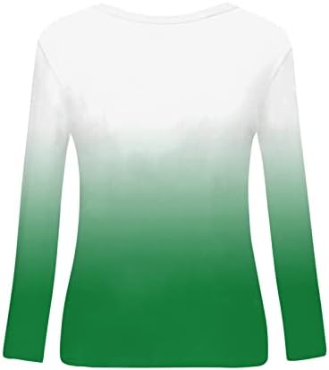Camisas de outono de Anniya para Mulheres 2022 O-Bolsa de Natal Tanques de impressão de Natal Tops Casual Relaxed Long