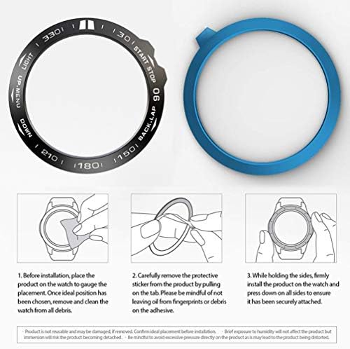 Niceio Compatível para Garmin Fenix ​​5x Collision Ring Collision & Anti Scratch Protector Compatível para Garmin Watch