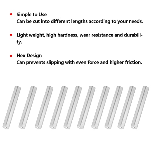 Barra de eixo, resistência ao desgaste 10pcs fácil usando haste hexadeconista durável de liga de alumínio para equipamento