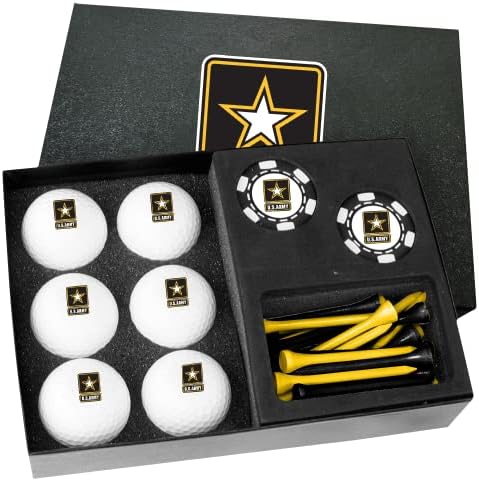 Venture Golf Exército Presente com chips de poker preto RD-1