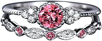 Para mulheres, damas anel de zircão de zircão anel de jóias anéis de noivado