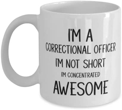 Oficial Correcional Caneca, sou um oficial correcional. Eu não sou baixo, estou concentrado incrível, novidade Única idéias