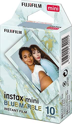 Fujifilm Instax Mini Rainbow Film - 10 Exposições e Mini Filme de mármore azul Instax - 10 Exposições e Instax Mini Mermaid