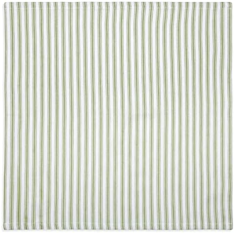 CALLEBERRYRY HOME Tarragon Green e White Tarding Tarding Fabric Guardines Tecido Cotton Cotton 18 polegadas quadradas, conjunto