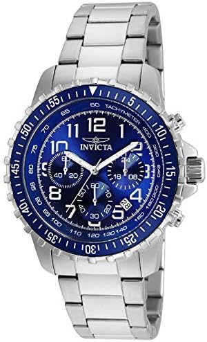 Invicta Men's Specialty Quartz Watch com banda de aço inoxidável