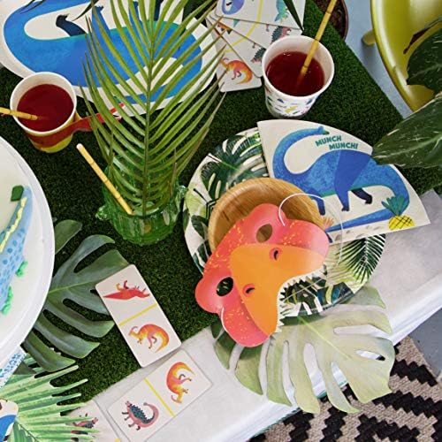 Mesas de conversação Placas de papel dinossauros ideais para uma festa de aniversário de meninas ou meninos, chá de bebê