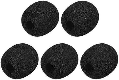 UXCELL 5PCS CAPA DE CAMPA DE FOAM HAPELETE DE MICROPONONE DE VOLTO DE VERIDO PROTEÇÃO DE BRILHO DE MICROPONEL RELO DE 30 mm de comprimento