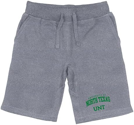 Universidade do Norte do Texas significa shorts de lã de lã do Green Seal College