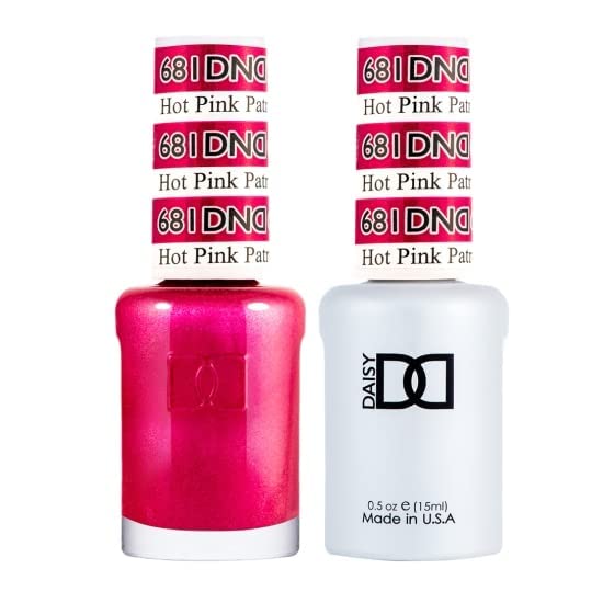 Liko DND esmalte, gel de unha, patrulha rosa quente, parece elegante em suas unhas, adequado para todas as estações, sem limpeza em gel de unha, pacote de 1, dnd 681