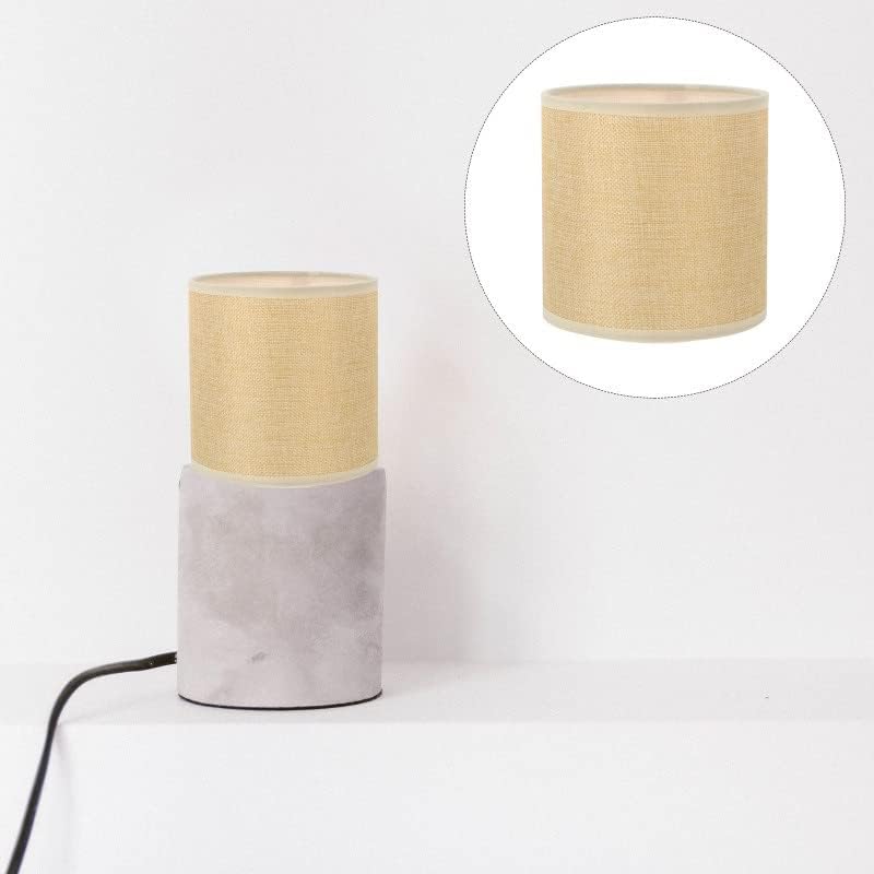 Eyhlkm 1 pc linho tecido lampshade teto lumin lâmpada de lâmpada de pano suprimento de lâmpada de parede