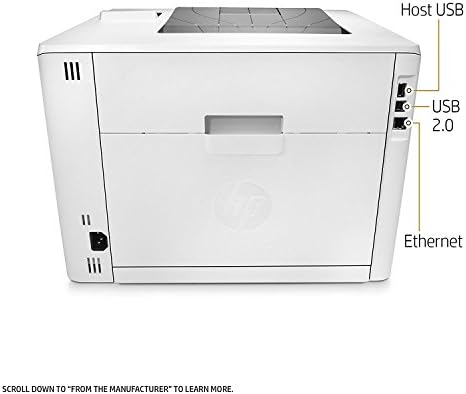 HP LaserJet Pro M452NW Impressora a laser sem fio com Ethernet embutido, Dash Reability pronto
