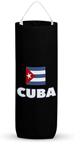 Distribuidores de organizadores laváveis ​​de bolsa de bandeira cubana com loop suspenso para armazenamento de sacos