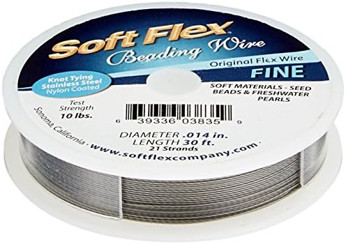 Fio flexível Soft 21-fita, 0,014 polegadas de diâmetro, cetim de prata de cetim