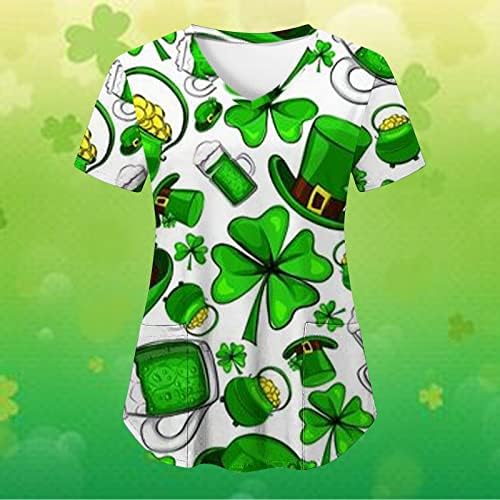 Camisa do dia de St. Patrick Women Workout Tops T-deco