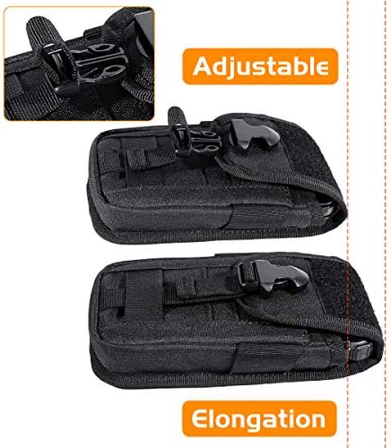 Ironseals Tactical molle bolsa compact utilidade edc cintura pacote de telefone com slots de cartão para 4,7 -6,7 telefone