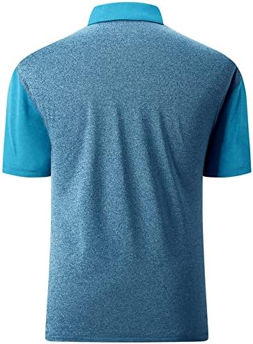 Camisa de golfe de Zity para homens de manga curta camisetas pólo de malha de malha
