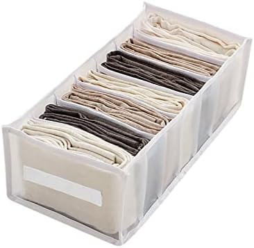 Caixas dobráveis ​​com tampa de malha gaveta de gaveta de calça de armazenamento de armazenamento de armazenamento de compartimento