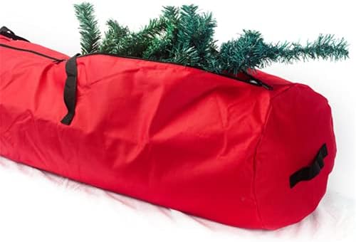 Bolsa de armazenamento de pano de Wefei Oxford Bacha de armazenamento de Natal à prova d'água Zipper duplo reforçado, vermelho,