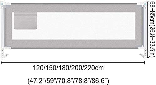 Doinneckry mais longa para a cama de cama de cama de cabeceira para o chão de pára-choques de segurança para o leito de levantamento