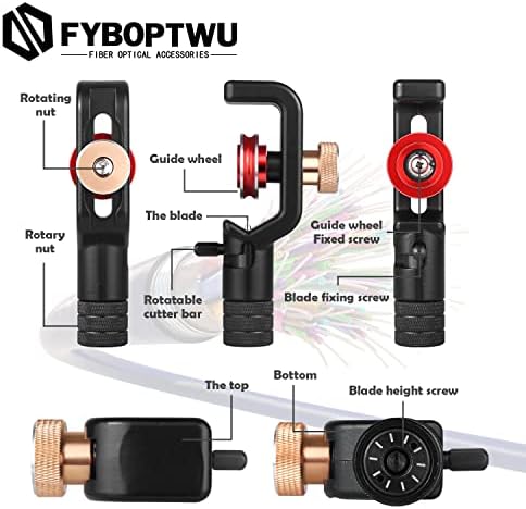 Fyboptwu - FTTH de fibra óptica de fibra óptica Stripper Armado Radipe de 4 a 10 mm de sopa de fios de fios de fibra