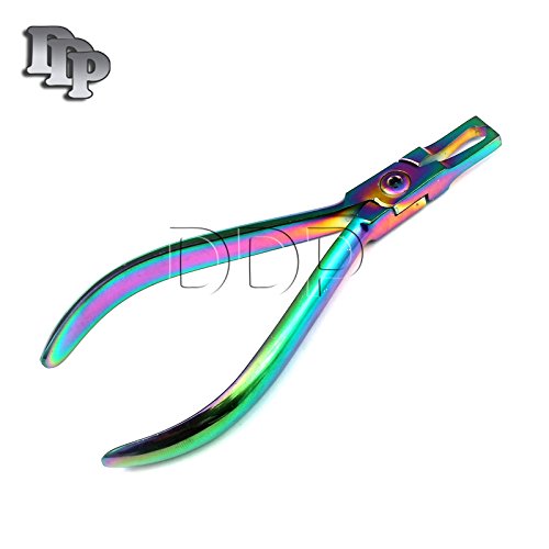 Conjunto DDP de 5 Multi Titanium Color Rainbow Bracket Remover Plier Instrumentos ortodônticos retos