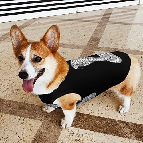 Cobra-Snake Dog Varro-Pullover Pet Dog Cashet Roupas para pequenos cães e gatos médios 2xl