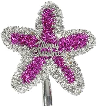 Decorações de Natal Árvore Top Star Decoração Estrela Acessórios de Natal Pingente de Estrela Surnta A decorações de cristal escuro