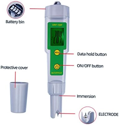 XIXIAN ORP Tester IP55 Backlight à prova d'água Exibir testador de qualidade de água para água potável hidroponia piscina de aquário