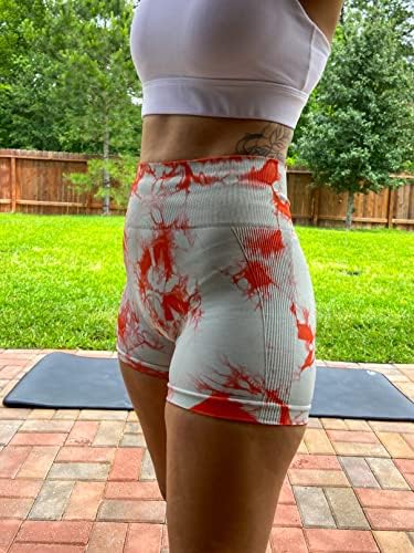 Gillya Workout Shorts for Women 3,6 Scrunch Butt Levantamento de cintura alta shorts de motoqueiros sem costura para corrida de ginástica yoga