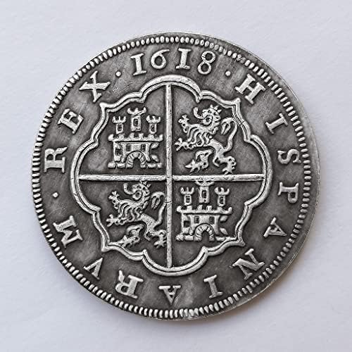 1618 Spanish Philip III Commemorativo Externo Royal Coin Antique Handicraft Collection
