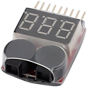 Aexit 1-8S 2 Equipamento elétrico em 1 Indicador vermelho Lipo Battery Testage Tester Alarme de campainha de baixo volt