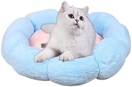 Aquecimento de gato de auto -aquecimento - Flor Shape Cat Bed House Cushion Sofá 1 para pequeno gato de gato de gatinho médio suprimento