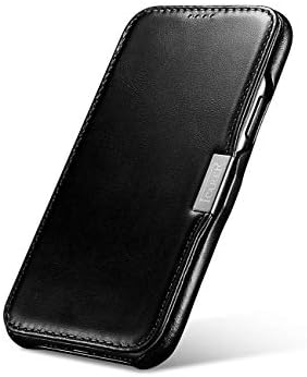 IPHONE 11 PRO MAX CASE, ICARER SILTE VINTAGE SILTA ULTRA SLIM SLIM GENUINO CAPA DE CATO FOLIO