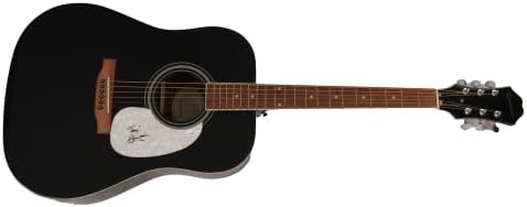Tony Bennett assinou autógrafo em tamanho grande Gibson Epiphone Guitar Guitar w/ James Spence Autenticação JSA Coa - Croone lendário, por sua causa, deixei meu coração em São Francisco, bochecha a bochecha com Lady Gaga