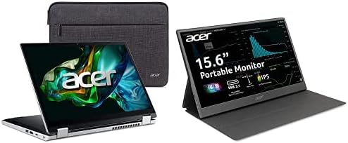Acer Aspire 3 Spin 14 | 14 Wuxga ips touchscreen | Intel Core i3-N305 | 8GB LPDDR5 | 128GB SSD | WIN 11 Casa no modo S | A3SP14-31PT-37NV PM161Q ABMIUuzx 15.6 Monitor portátil Full HD IPS IPS IPS IPS