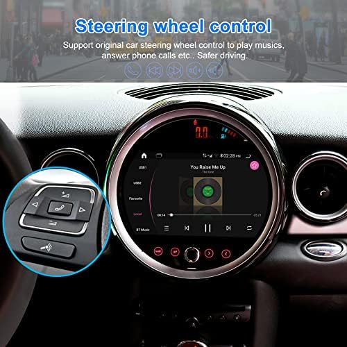 PLEJBONA CAR STÉREO PARA BMW MINI COOPER R56 2011- Android 11.0 9 polegadas da unidade de navegação GPS SUPORTE