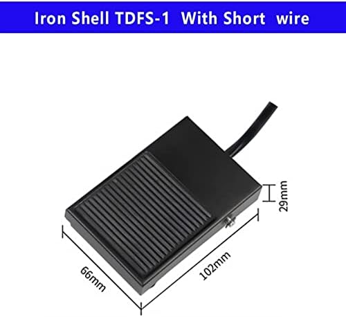 Gruni 1pcs Footswitch Fellow Pé de casco de controle momentâneo Pedal elétrico Pedal SPDT TDFS-1 10A 250VAC