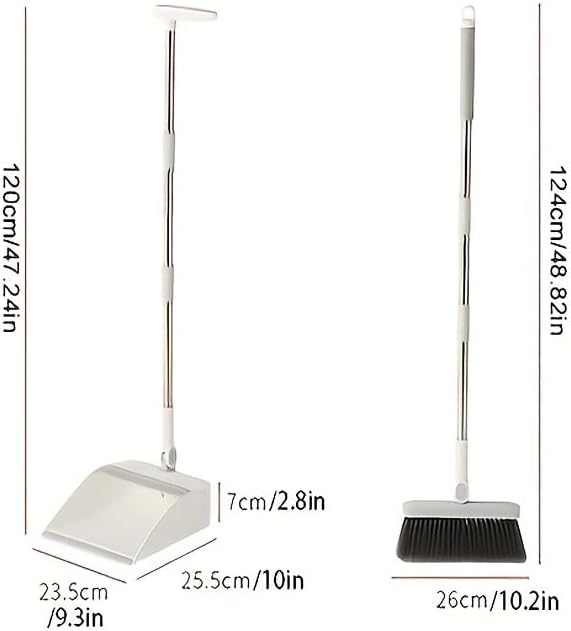 1set/2pcs Broom e Dustpan Set for Home, Trinttic Dustpan e Broom Combo Set for Indoor Housewarming Gift