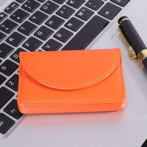 NUOBESTY 1PC Business Pocket Pocket simples Magnetic Large Wallet Men feche pu para capacidade Nome do escritório de crédito