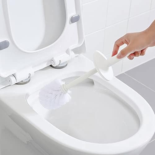 Escova de escova de vaso sanitário guojm pincel e suporte do vaso sanitário, escova de vaso sanitário de banheiro com maçaneta