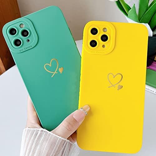 SkySoco para iPhone 12 Pro Max Case, Cutrinhos de amor de amor fofo para mulheres meninas com lente anti -queda Proteção à câmera