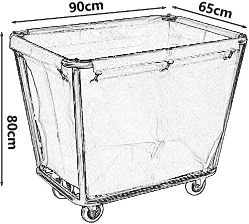 Carrinhos de Neochy Movable, carrinho de classificação de lavanderia móvel para carrinho de carrinho com bolsa e rodas, estrutura