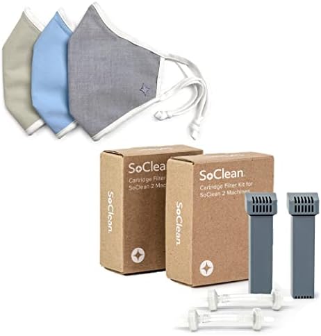 Kit de filtro de substituição de Soclean Kit de 2 pacote com máscaras faciais de Soclean
