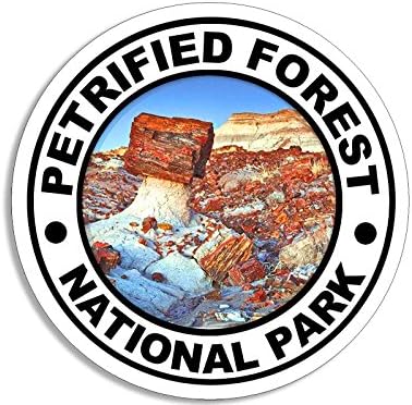 Decalques ao ar livre de Round AV, adesivo do Parque Nacional da Floresta Petrificada, Vinis do Parque Arizona para carros,