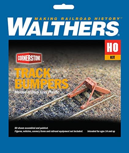 Walthers Cornerstone Ho Scale Model Track Bumpers Kit, 8