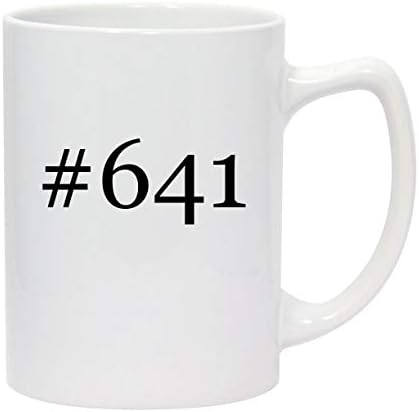 Molandra Products 641-14oz Hashtag White Ceramic Statesman Caneca de café