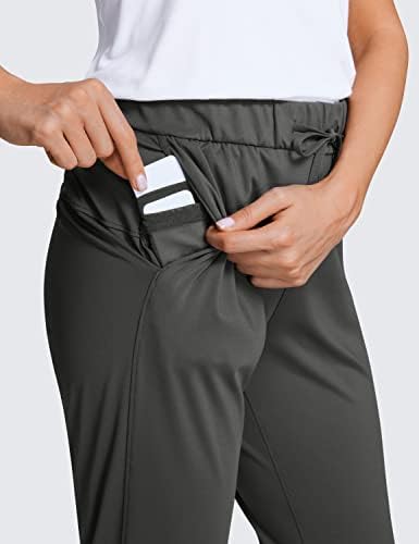 CRZ Yoga Jogador de golfe de 4 vias para mulheres, 27 Calças de treino de viagem casual, calças de moletom atléticas de